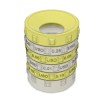 Sorting piggy bank USD (XS size) - Thumbnail 4