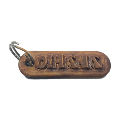 OIHANA Personalized keychain embossed letters 3D Print 240412