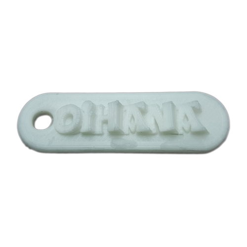 OIHANA Personalized keychain embossed letters 3D Print 240413