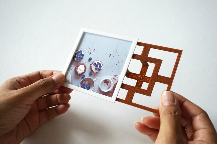 Square Floating Photo Frame 3D Print 24043