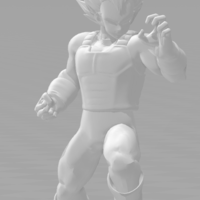 Dragon Ball Character Blue Vegeta Charging - Thumbnail 3