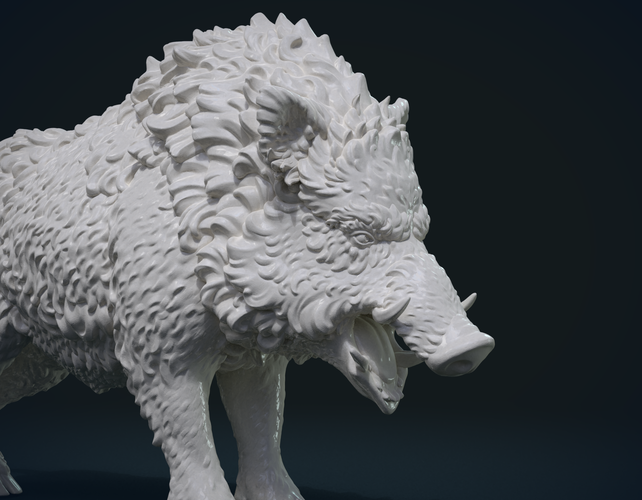 Wild Boar in static pose 3D Print 240504