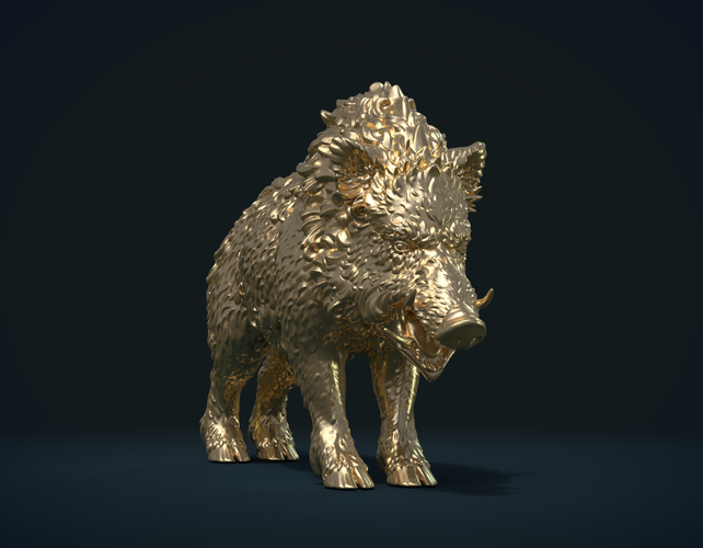 Wild Boar in static pose 3D Print 240507
