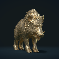 Wild Boar in static pose - Thumbnail 7