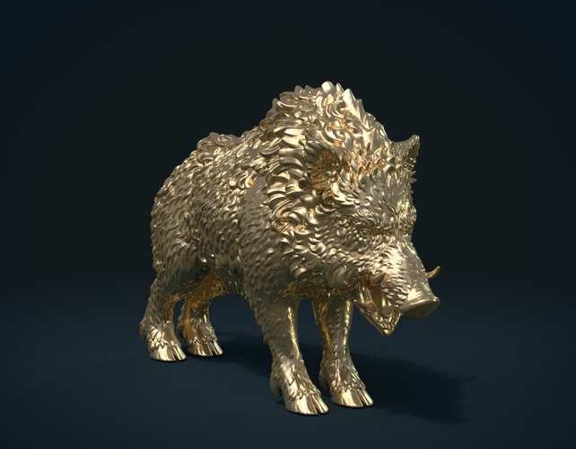 Wild Boar in static pose 3D Print 240508