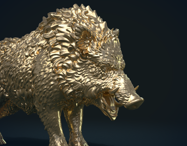 Wild Boar in static pose 3D Print 240509