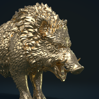 Wild Boar in static pose - Thumbnail 9