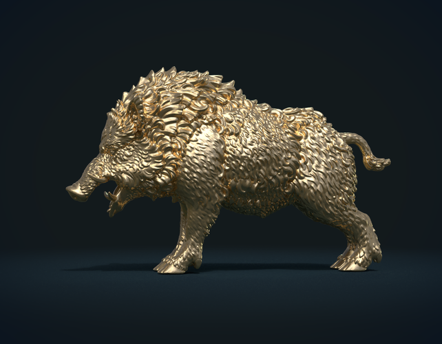 Wild Boar in static pose 3D Print 240510