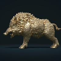 Wild Boar in static pose - Thumbnail 10