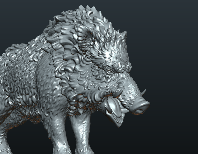 Wild Boar in static pose 3D Print 240514