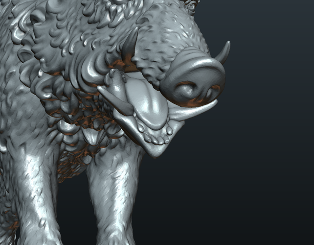 Wild Boar in static pose 3D Print 240519