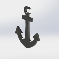 Small Boat Anchor Hat Hook 3D Printing 240545