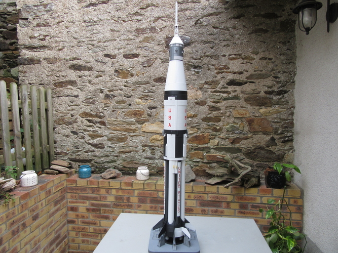 3d printed APOLLO 7 SATURN 1B rocket 1:48 