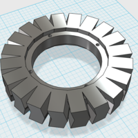 Small Steampunk Herringbone Gear Bracelet 2 3D Printing 24057