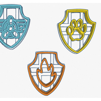 Small Paw Patrol - Set de escudos (shields) 3D Printing 240616