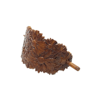 Hair Stick Barrete with embossed daisies 54x30mm  - Thumbnail 3