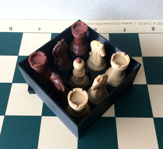 Chess set storage and transport cases 3D Print 240673