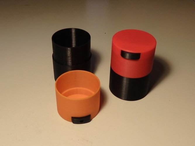 Herb container with valve cup opening - middle 3D Print 240759