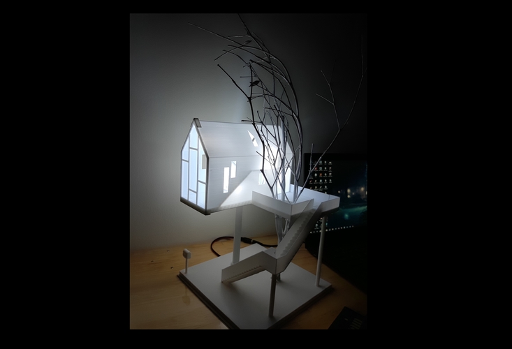Tree house Lampshape 3D printing model