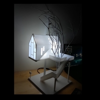 Small Tree house Lampshape 3D printing model 3D Printing 240789