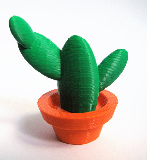 Medium Cactus Pot 3D Printing 24079