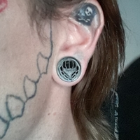 Metroid Samus 5/8 Ear Gauges - Thumbnail 2
