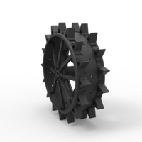 Rear wheel from old tractor - Thumbnail 2