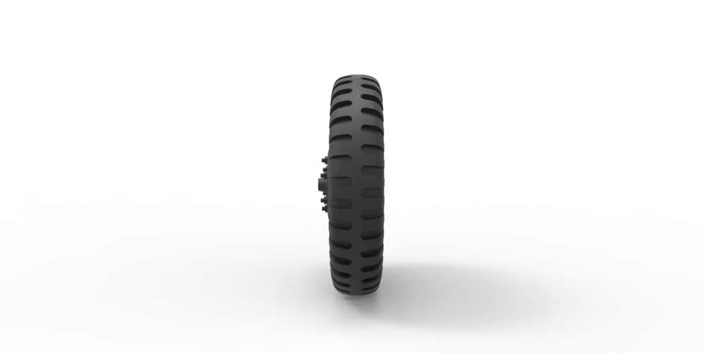 Wheel from old truck 3D Print 240935