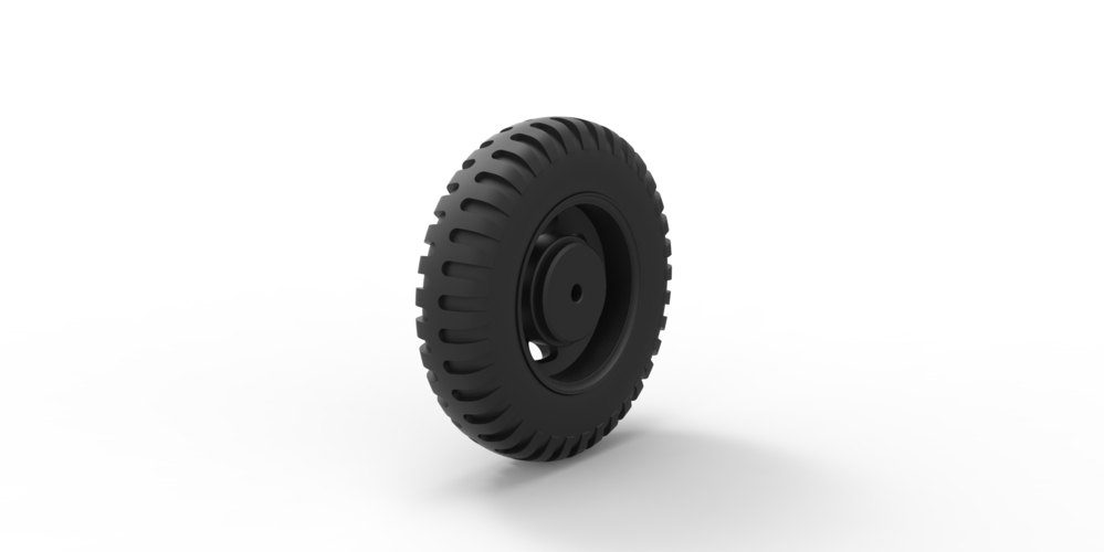 Wheel from old truck 3D Print 240936