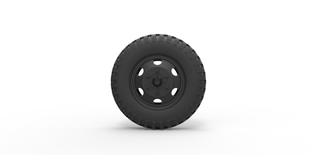 Wheel from old truck 3D Print 240937