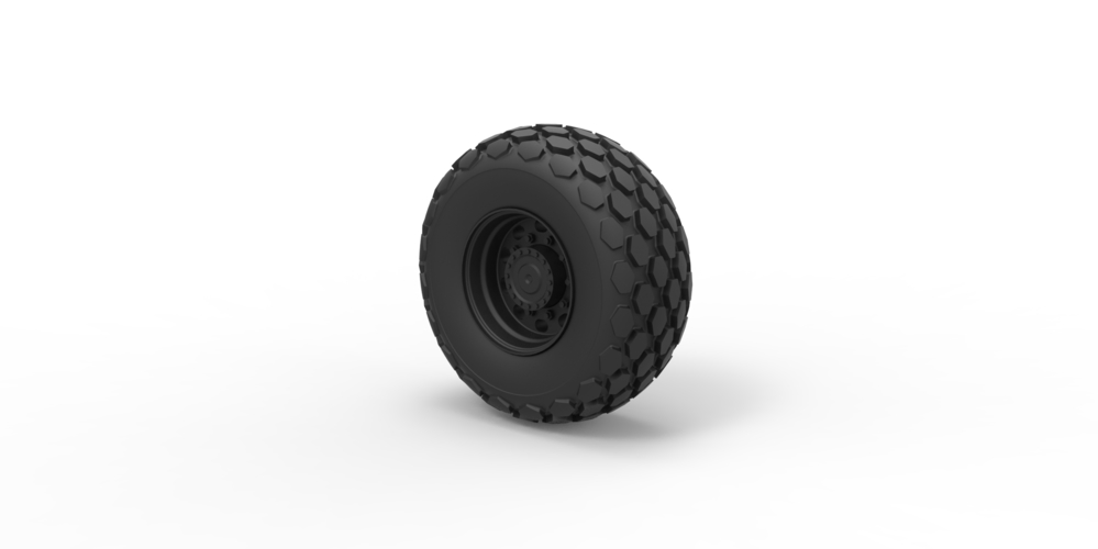 Diecast Wheel from Roller-compactor 3D Print 240938