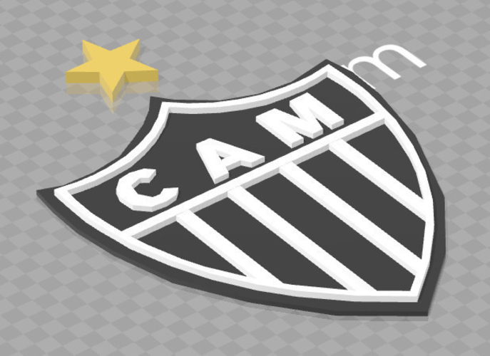 Atlético Mineiro Badge 3D Print 240964