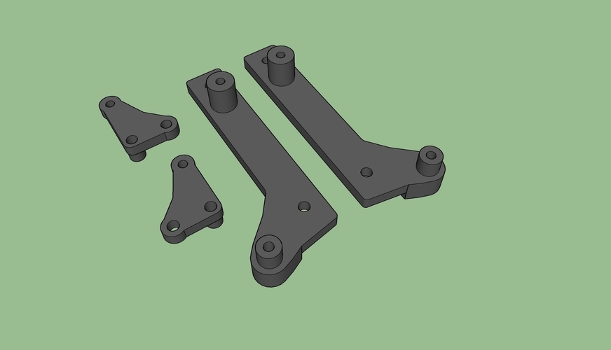 Carisma Scale Adventures Cantilever Rear Suspension parts 3D Print 241002