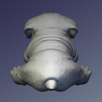 The puppy with a ball 3D print model - Thumbnail 2