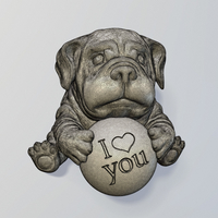 The puppy with a ball 3D print model - Thumbnail 6