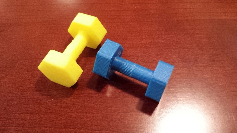 Dumbbell game tokens