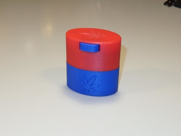 Herb container with valve cup opening - mini