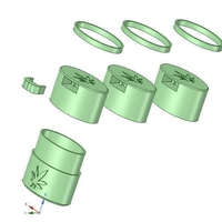 Herb container with valve cup opening - mini - Thumbnail 4