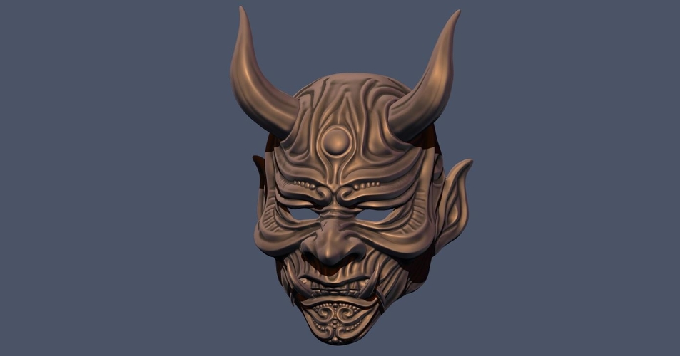 Devil Mask-Hannya Mask-Samurai Mask-Satan mask for cosplay 3D Print 241120