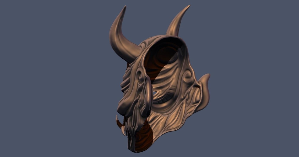 Devil Mask-Hannya Mask-Samurai Mask-Satan mask for cosplay 3D Print 241123