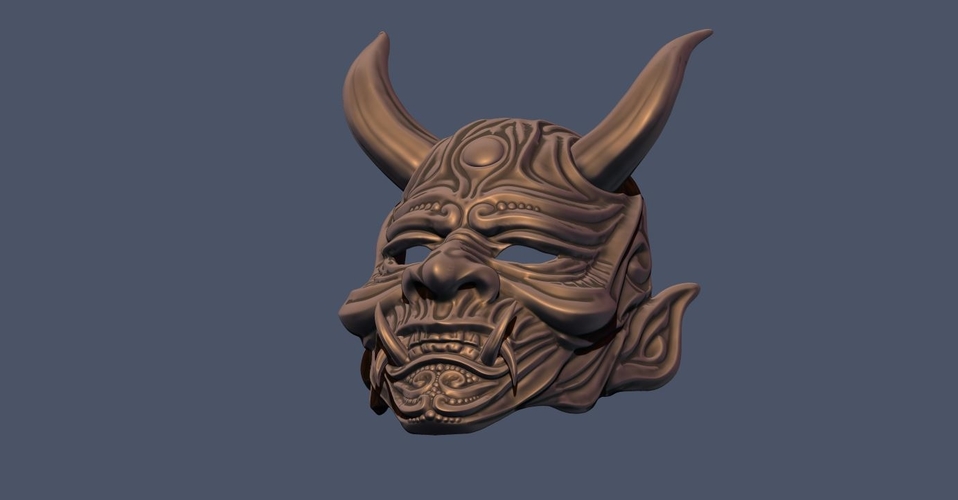 Devil Mask-Hannya Mask-Samurai Mask-Satan mask for cosplay 3D Print 241127