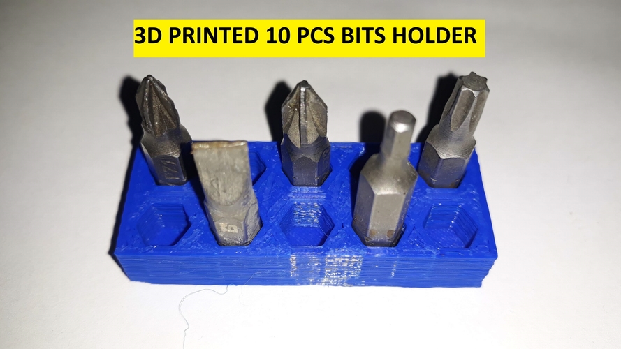 3D PRINTED BITS HOLDER 10 PCS 3D Print 241193