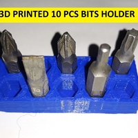 Small 3D PRINTED BITS HOLDER 10 PCS 3D Printing 241193