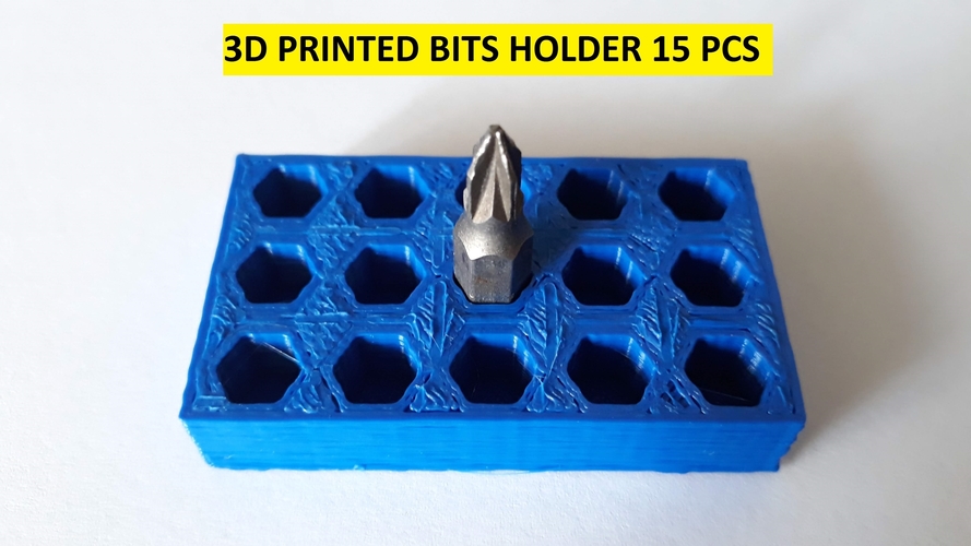 3D PRINTED BITS HOLDER 15 PCS 3D Print 241194