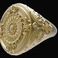 Ornament Signet Ring - Thumbnail 1