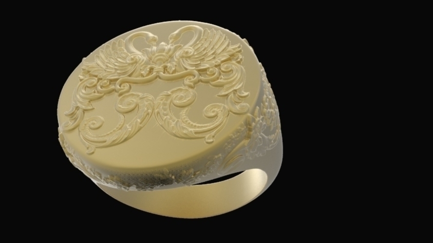 Ornament Signet Ring