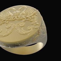 Ornament Signet Ring - Thumbnail 2