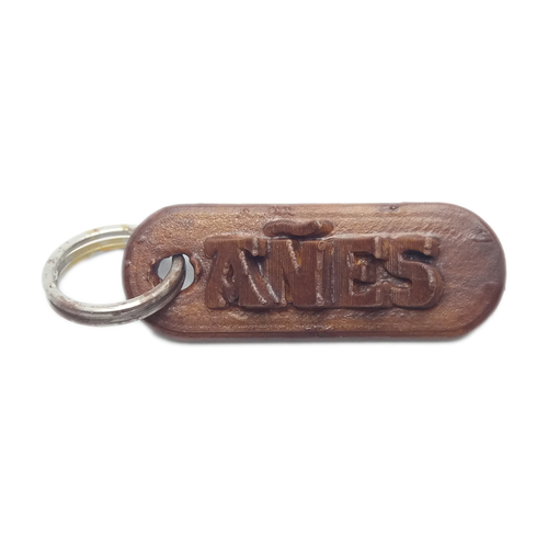 AÑES Personalized keychain embossed letters 3D Print 241358