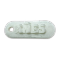 AÑES Personalized keychain embossed letters - Thumbnail 2