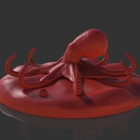 Red Octopus Figurine - Thumbnail 4